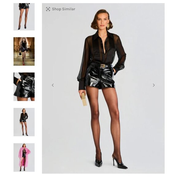 Naya Leather Short by retrofête - Picture 3 of 3